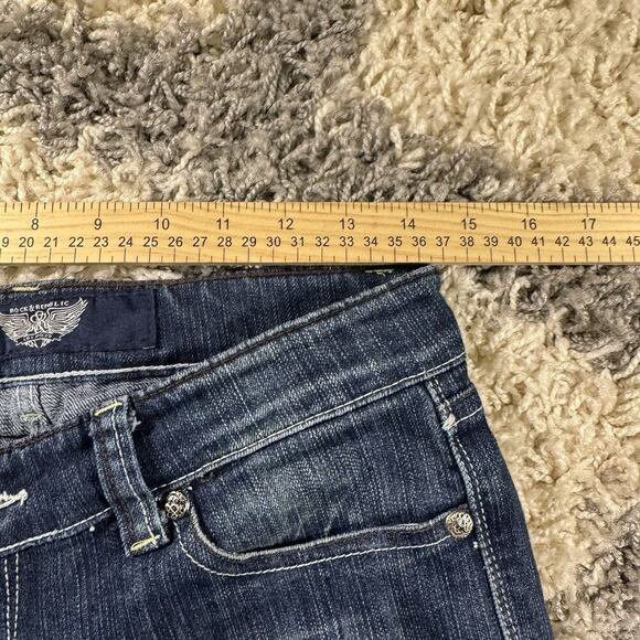 Rock & Republic Sz 28 Jeans Dark Wash Boot Cut Medium Rise Denim - Picture 5 of 11